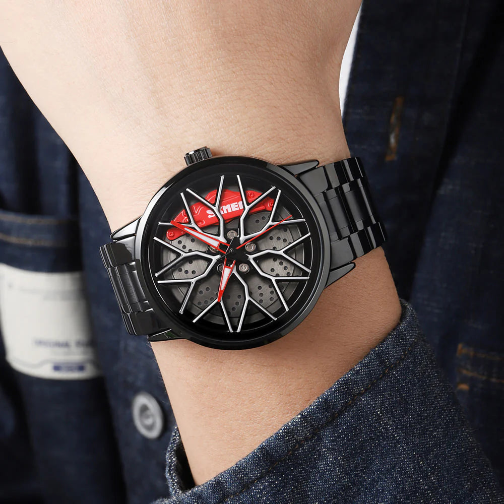 Stereoscopic Car Wheel Watch